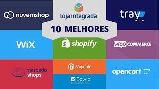 10 MELHORES PLATAFORMAS DE LOJA VIRTUAL ECOMMERCE DO BRASIL 2021 [upl. by Ayrotal]