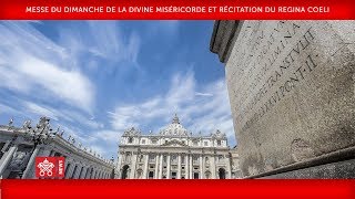 Pape François Messe de la Divine Miséricorde et Regina Coeli 20180408 [upl. by Sayce140]