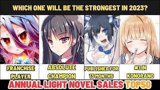 Top 50 Annual Light Novel sales ranking Popular light novels gathered together [upl. by Allerie]