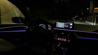 2022 BMW M550i  at night  Ambientebeleuchtung [upl. by Deden214]