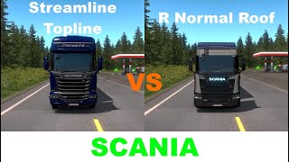 780HP Scania Streamline Topline vs R Normal Roof  Euro Truck Simulator 2  Drag Race [upl. by Nalla]