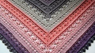 How to Crochet a Beautiful Shawl  Shawl Crochet Pattern  Flora Shawl [upl. by Pompea]