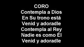 Contempla a Dios  karaoke [upl. by Airec]