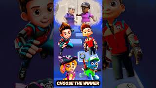 Ryder vs Ryder vs Skye Pirate vs Rocky 2 pawpatrol tileshop shorts [upl. by Kaia965]