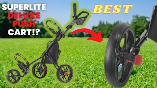 CADDYTEK CADDYLITE 11 5 V3 DELUXE GOLF PUSH CART REVIEW SUPERLITE DELUXE LIGHTWEIGHT [upl. by Genny]