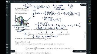 Calc AB Notes 46 Numerical Integration Part 1 [upl. by Ellessig]