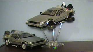 Back to the Future 2 115th Scale Time Machine DeLorean Toy Review [upl. by Elraet674]