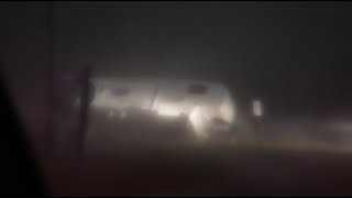 Hurricane BERYL Flips Camper in Surfside Beach Texas  Storm Surge Pouring in 782024 [upl. by Ameekahs]