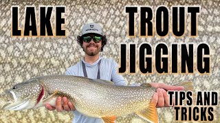 Lake Trout Jigging Tips and Tricks Everything YOU need to know [upl. by Jerz]