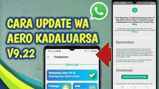 Cara update whatsapp aero V922 [upl. by Anglo]