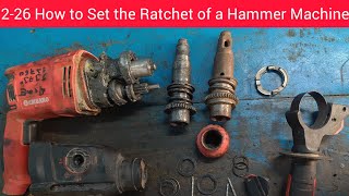 226 How to set the Ratchet of a Hammer machine machinetools fitting powertools [upl. by Donelson]