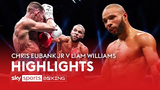 FOUR knockdowns amp a showboat finish ✨ Chris Eubank Jr vs Liam Williams  Highlights [upl. by Ainorev]