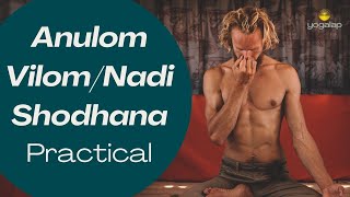 Anulom VilomNadi Shodhana Pranayama  Pranayama with Michaël Bijker [upl. by Enyad205]