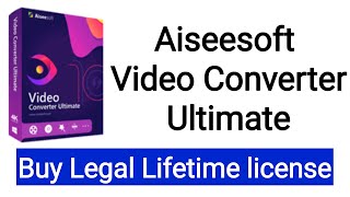 how to buy lifetime license of Aiseesoft Video Converter Ultimate  Amir Tech Info [upl. by Briny396]