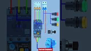 DOL Starter Wiring Diagram DOL starter control wiring Thermal relay shots [upl. by Matthieu]