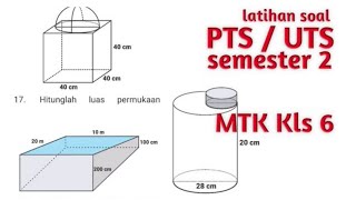 PTSUTS semester 2 matematika kelas 6soal latihan [upl. by Siekram]