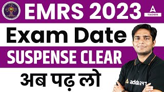 EMRS Exam Date 2023 Out  EMRS Vacancy 2023 [upl. by Zoe]