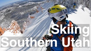 Bryce Canyon Skiing Red Rock in Southern Utah [upl. by Verla]