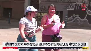 Máximas de 43°C pronostican verano con temperaturas récord en Chile [upl. by Silvano579]