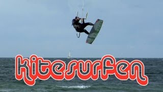 Kitesurfen in Heiligenhafen an der Ostsee [upl. by Tapes337]