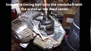 Replacing the Timing Belt on a Honda GCV160 motor [upl. by Hcone]