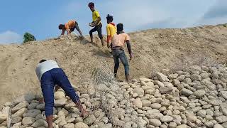 River Gabions for slope protection  Gabion walls  Gabion Baskets  Nilesh Jha [upl. by Akim]