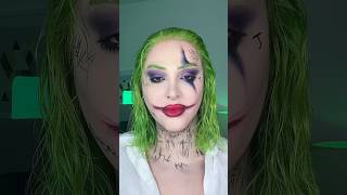 Not a man not a woman I am the joker 🃏 makeuptransformation jokermakeup halloweenmakeup [upl. by Weisburgh]