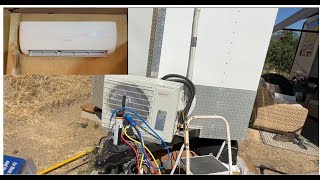 Mini Split Install on Cargo trailer Part 2 [upl. by Alokin]