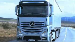 Mercedes Benz new ACTROS 2011 trucks driving scenes [upl. by Phenica]