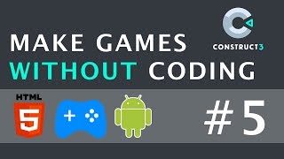 Variables  Make Games Without Coding Using Construct 3  Part 5 [upl. by Kristofer]