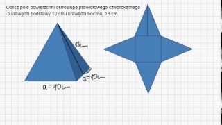 Ostrosłup prawidłowy czworokątny [upl. by Larry610]