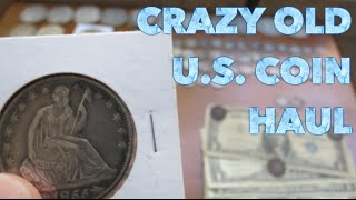 Crazy Old US Silver Coin Haul Morgans Large Cents amp Barbers Oh My [upl. by Giuditta]