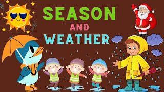 Kids Vocabulary  How’s The Weather for kids  Sun Rain Wind Snow Lightning and Thundering [upl. by Aistek393]