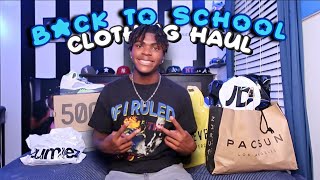 1000 BACK TO SCHOOL TRY ON CLOTHING HAUL  jordans pacsun footlocker etc [upl. by Tayler16]