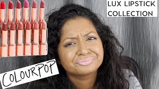 Colourpop Lux Lipsticks Review amp Swatches [upl. by Michaele]