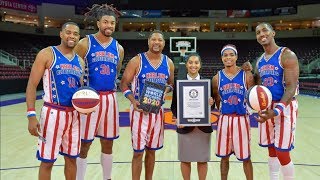 Harlem Globetrotters set 6 INSANE Guinness WORLD RECORDS in 1 day [upl. by Annala898]