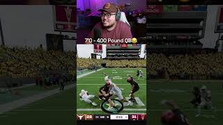 7 Foot  400 POUND QB 😳😱 collegefootball25 ncaa25 [upl. by Kaufman]