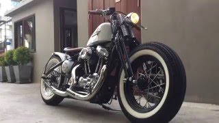 Harley Sportster custom Bobber [upl. by Nylhtak810]