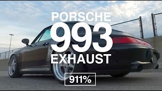 Porsche 993 Exhaust Fister Stage 2  Short 003 [upl. by Uokes]