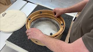 HEDge bodhran drumhead change [upl. by Hamner945]