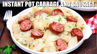 Instant Pot Cabbage and Sausage  Sweet and Savory Meals [upl. by Aneerehs]