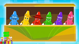 Crayon Colors Song amp More Learning Rhymes for Kids [upl. by Atnuahc]