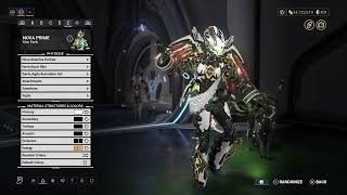 warframe NOVA PRIME 5th skin fashionframe with details [upl. by Maker777]