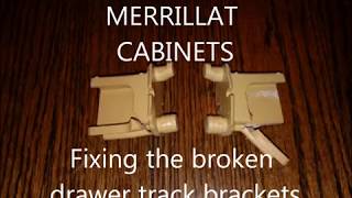 Merrillat Cabinet drawer track support repair [upl. by Sivart456]