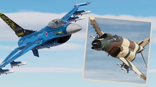 Its Comical Dogfighting These Two F16 vs F4 DCS Combat Exercises [upl. by Asiar759]