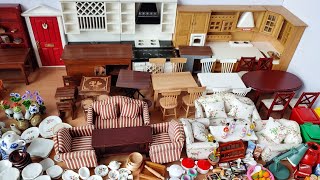 My All Miniature Real Furniture Kitchen Set Collection  MY A To Z Mini Furniture  Part 1 [upl. by Naej]