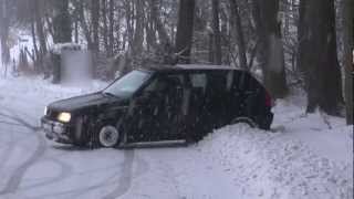 Drift FAIL frontwheeldrive in the snow [upl. by Bertha]