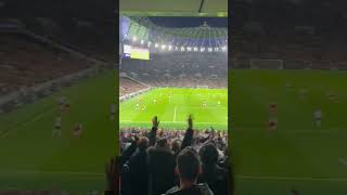 Arsenal fans sing “Tottenham get battered everywhere they go” when 20 up Vs Spurs arsenal [upl. by Roer]