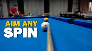 How to AIM Side Spin  Back Hand amp Front Hand English [upl. by Hanahs]