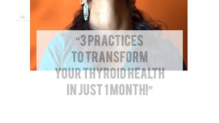 Yoga Practices for THYROID [upl. by Enilada739]